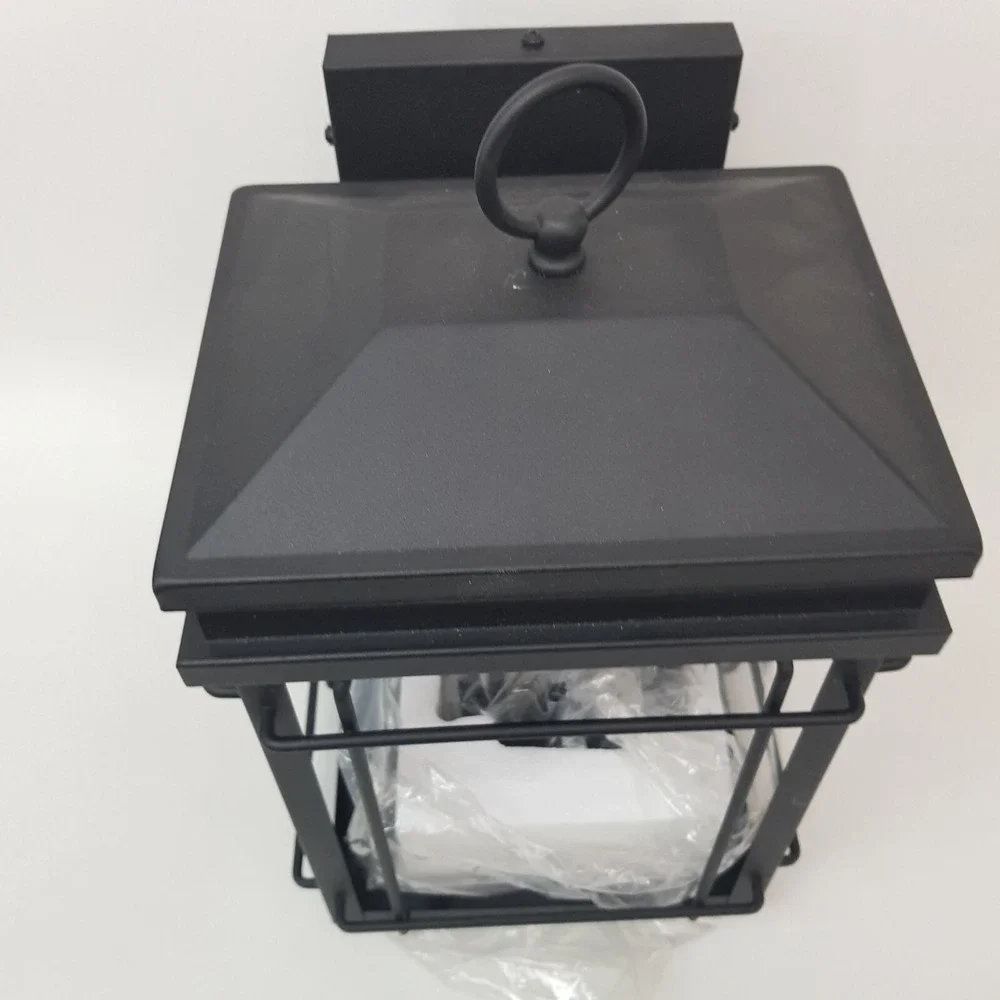 Rotherfield Vintage Outdoor Wall Light Fixture Black Lantern 2-Light 17